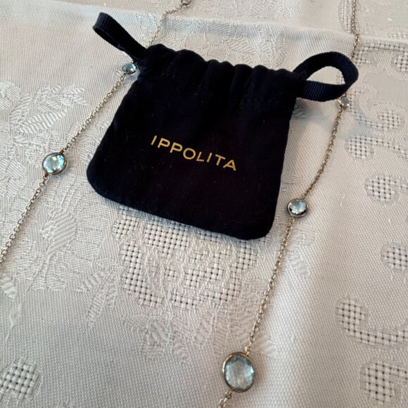 IPPOLITA Sterling Silver Rock Candy® Lollipop Station Necklace in Blue Topaz - Picture 3 of 5